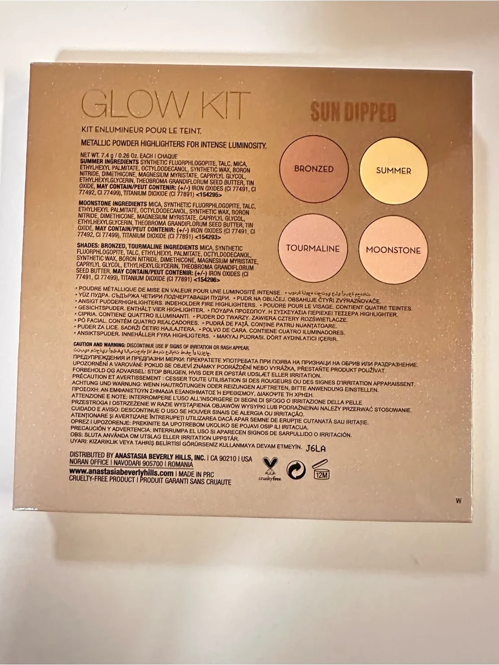 Anastasia Glow Kit Highlighter Palette in Sun Dipped - Anastasia Beverly Hills